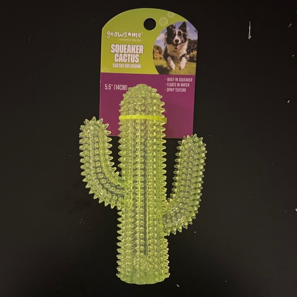 Other - Gnawsome Squeaker Cactus Dog Toy